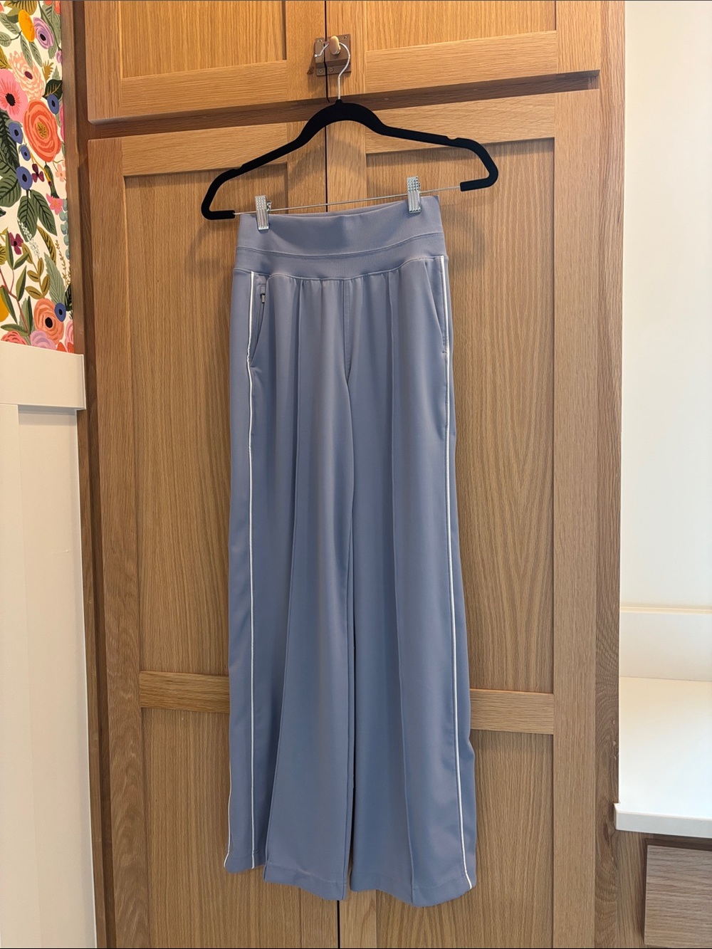 Venice High Rise Track Stripe Wide Leg Pant